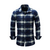 Plaid Cotton Casual Long Sleeve Turn down Collar Dress Shirts Plaid Cotton Casual Long Sleeve Turn down Collar Dress Shirts