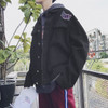 Baseball Patchwork Hip Hop Windbreaker Casual Denim Jackets