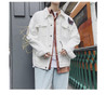 Baseball Patchwork Hip Hop Windbreaker Casual Denim Jackets