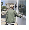 Baseball Patchwork Hip Hop Windbreaker Casual Denim Jackets