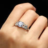 Leaf Flower Wedding Ring