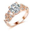 Leaf Flower Wedding Ring