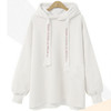 Casual Letter Loose Pullover Thick Warm Hoodie