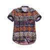 Printed Pocket Colorful Casual Blouse Hawaiian Short Sleeve Shirts