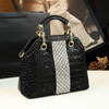 Luxury diamonds Crocodile pattern leather shell rhinestone Handbags