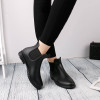 Women's waterproof chelsea boots flat ankel high rain boots