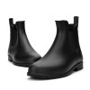 Women's waterproof chelsea boots flat ankel high rain boots