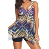Printed Two Pieces Push Up Swimsuit