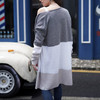 Women Open Front Knitted Striped Color Block Long Cardigan