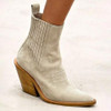 Fashion Pointed Toe Chunky Heel Suede Women Booties