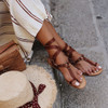 Ankle Strap Flat Heel Strappy Comfortable Sandals For Women