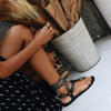 Ankle Strap Flat Heel Strappy Comfortable Sandals For Women