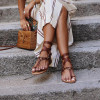 Ankle Strap Flat Heel Strappy Comfortable Sandals For Women