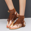 Tassels Open Toe Flip Flops Flat Sandals