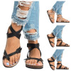 Cross Band Clip Toe Buckle Sandals
