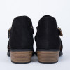 Three Colors Hollow Low Heel Sandals