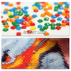 White Daisy Love, 5 Panel, 5D Diamond Painting Kit