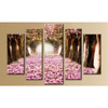 White Daisy Love, 5 Panel, 5D Diamond Painting Kit
