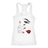 Red Nail Lips Tanks
