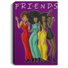 African American Canvas - Black Friend Black History Month Black Girl Canvas
