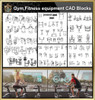★【All Gym,Fitness equipment CAD Blocks Bundle-Stadium,Gymnasium, playground, sports hall V.2】@Gem CAD Blocks,Autocad Blocks,Drawings,CAD Details
