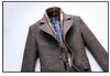 2019 Winter Men's Casual Wool Trench Coat Fashion Business Long Thicken Slim Overcoat Jacket Male Peacoat Brand Clothes 1717