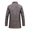 2019 Winter Men's Casual Wool Trench Coat Fashion Business Long Thicken Slim Overcoat Jacket Male Peacoat Brand Clothes 1717
