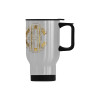 Custom Tumbler with handle Travel Mug (14OZ)