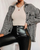 Winter Plaid Tweed Jackets Coats