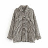 Winter Plaid Tweed Jackets Coats