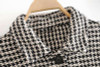 Winter Plaid Tweed Jackets Coats