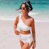 New Women Sexy Swimsuit One Shoulder Female