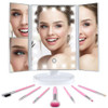 Light up vanity mirror + free makeup brushes