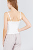 White Snap Button Design Camisole