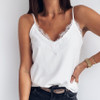 Women Camis Sexy Lace Trimmed V-neck Camisole Tank Tops Women Camis Sexy Lace Trimmed V-neck Camisole Tank Tops