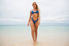 Passiflora Bikini Top - Cornflower Blue