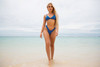 Passiflora Bikini Top - Cornflower Blue