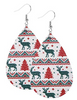 Moose and Tree Teardrop Earring