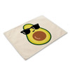 Avocado Cotton Linen Placemats