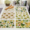 Avocado Cotton Linen Placemats