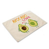 Avocado Cotton Linen Placemats