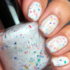 Rainbow Glitter Splat Nail Polish