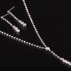 Women Jewelry Set conjunto feminino Necklace + Earrings Women Fashion Wedding Bridal Rhinestone Crystal Necklace Jewelry #125