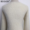 Cashmere V Neck Knitted Dress