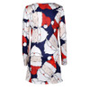 Print Ladies Christmas Long Sleeve Party Dresses