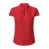 Hollow Chiffon Short Sleeve Splice Lace Tops Blouse