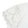 Hollow Chiffon Short Sleeve Splice Lace Tops Blouse