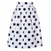 Black Polka Dot Retro Puff Skirts