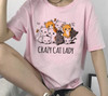 Kawaii Cat Graphic Funny Harajuku Aesthetic T-Shirt in Retro 90s Style Kawaii Cat Graphic Funny Harajuku Aesthetic T-Shirt in Retro 90s Style