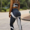 Hayoha Mesh Pattern Print Leggings fitness Leggings For Women Sporting Workout Leggins Elastic Slim Black White Pants
